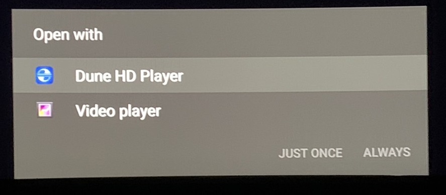 Dune Open With Dune HD Player