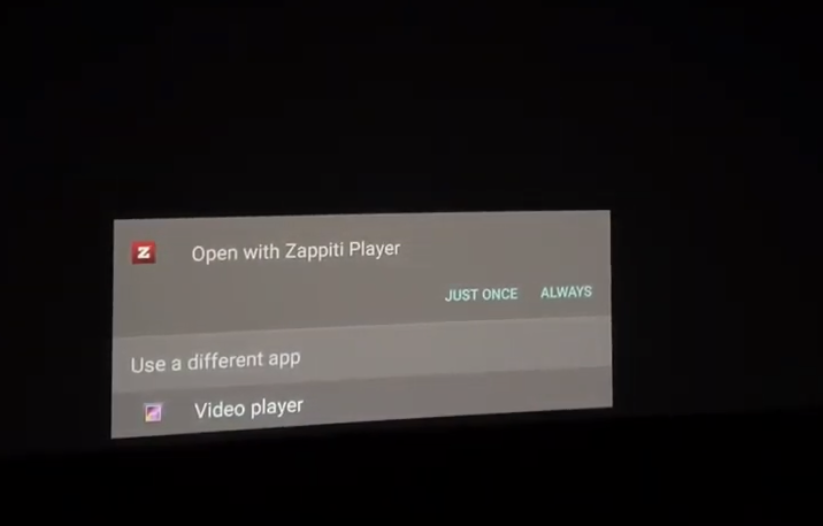 Zappiti Open With Zappiti Player